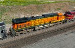 BNSF 5648, GE AC44CW working as a DPU remote unit on an eastbound coal load on Crawford Hill